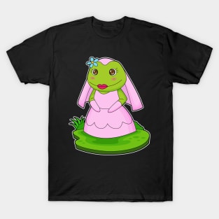 Frog Bride Flower Wedding T-Shirt